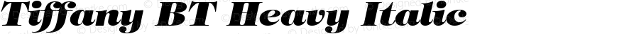 Tiffany BT Heavy Italic