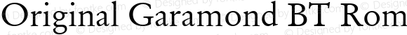 Original Garamond BT