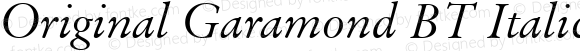 Original Garamond Italic BT