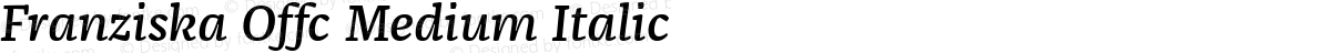 Franziska Offc Medium Italic