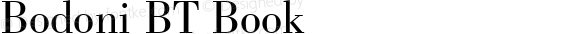 Bodoni Book BT