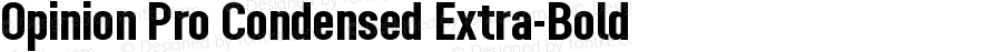 Opinion Pro Condensed Extra-Bold