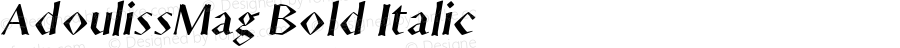 AdoulissMag Bold Italic