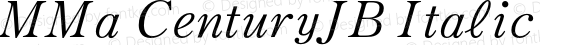 MMa CenturyJB Italic