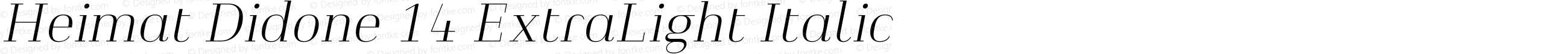 Heimat Didone 14 ExtraLight Italic