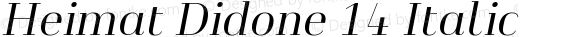 Heimat Didone 14 Italic