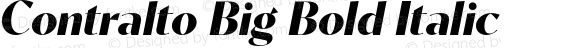 Contralto Big Bold Italic