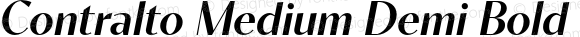 Contralto Medium Demi Bold Italic