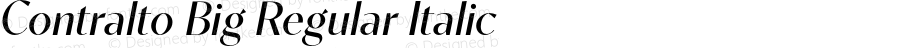 Contralto Big Regular Italic