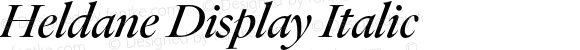 Heldane Display Italic