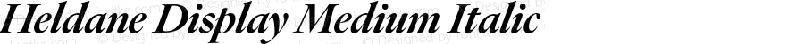 Heldane Display Medium Italic