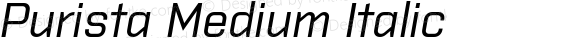 Purista Medium Italic