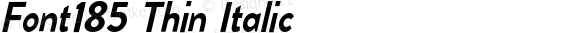 EqualSlipcaseThinItalic