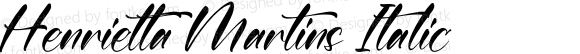 Henrietta Martins Italic