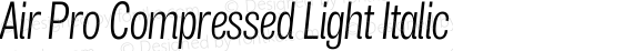 Air Pro Compressed Light Italic