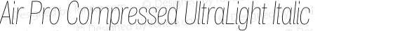Air Pro Compressed UltraLight Italic
