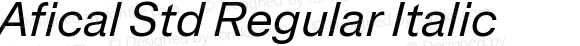 Afical Std Regular Italic