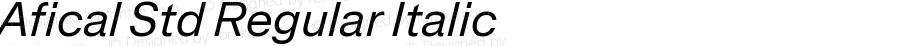 AficalStd-RegularItalic