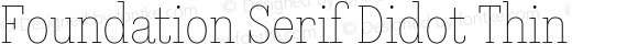 Foundation Serif Didot Thin