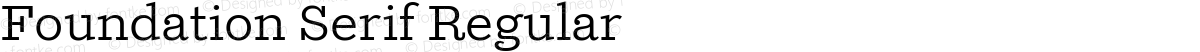 Foundation Serif Regular