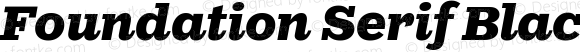 Foundation Serif Black Italic