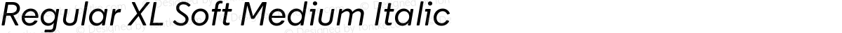 Regular XL Soft Medium Italic