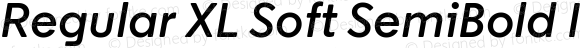 Regular XL Soft SemiBold Italic