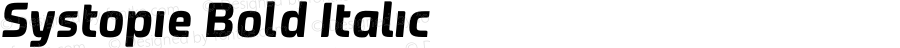 Systopie Bold Italic