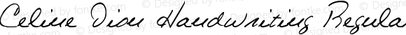 Celine Dion Handwriting