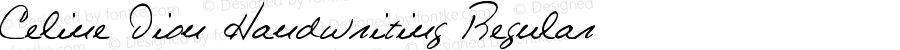 Celine Dion Handwriting