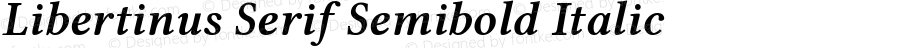 Libertinus Serif Semibold Italic