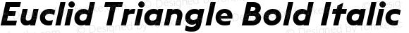 Euclid Triangle Bold Italic