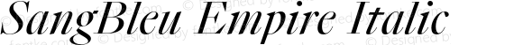 SangBleu Empire Italic