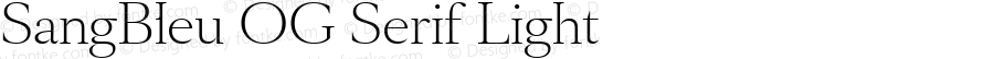 SangBleu OG Serif Light