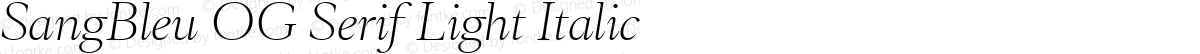 SangBleu OG Serif Light Italic