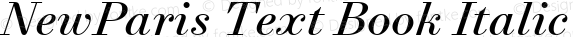 NewParis Text Book Italic