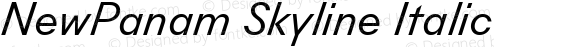 NewPanam Skyline Italic