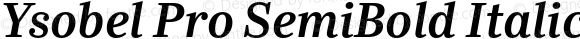 Ysobel Pro SemiBold Italic