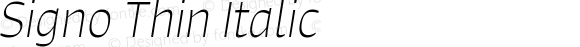 Signo Thin Italic