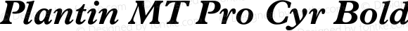 Plantin MT Pro Cyrillic Bold Italic
