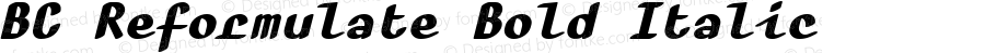 BC Reformulate RB Bold Italic