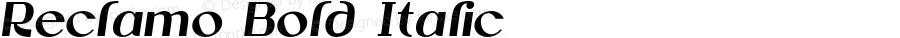 Reclamo Bold Italic
