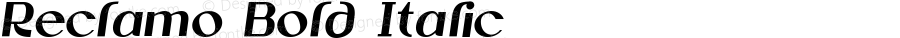 Reclamo Bold Italic