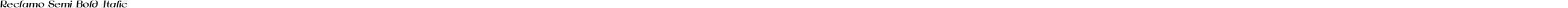 Reclamo Semi Bold Italic