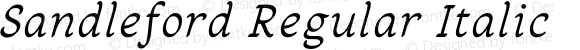 Sandleford Regular Italic