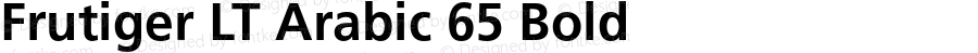 Frutiger LT Arabic 65 Bold