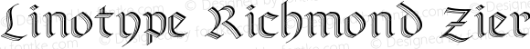 Linotype Richmond Zierschrift Regular Version 2.00