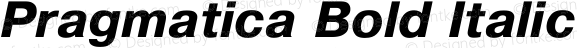 Pragmatica Bold Italic