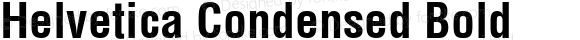 Helvetica Condensed Bold