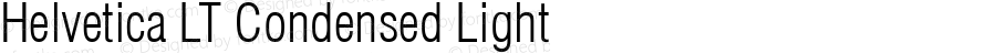 Helvetica LT Condensed Light